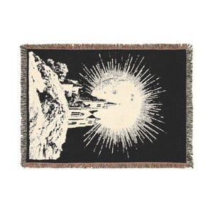 Gothic Kathedrale gewebte Decke Schloss Wand Kunst Überwurf Tapisserie Wohnkultur Geschenk Bild 2