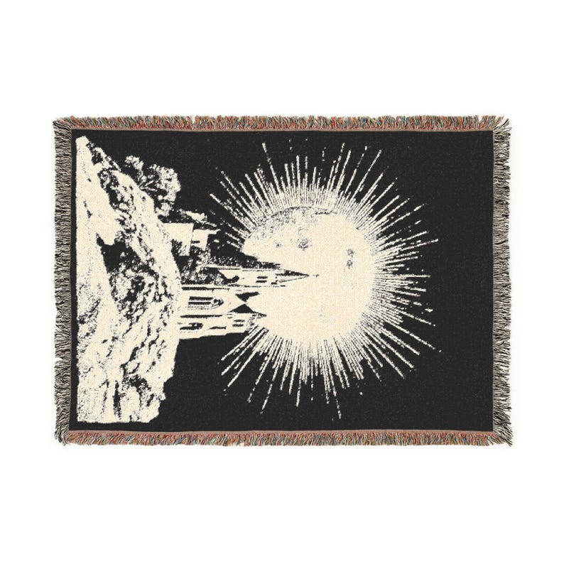 Gothic Kathedrale gewebte Decke Schloss Wand Kunst Überwurf Tapisserie Wohnkultur Geschenk Bild 2