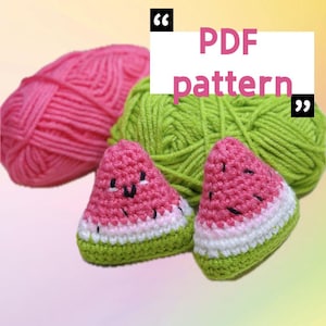 Watermelon Slice Crochet Pattern | Handmade | Amigurumi