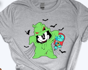 Mickey Ghost Shirt, Mickey Halloween Party Shirt, Oogie Boogi Shirt, Halloween Gift For Kids, Disneyland Halloween Shirt, Boo Shirt