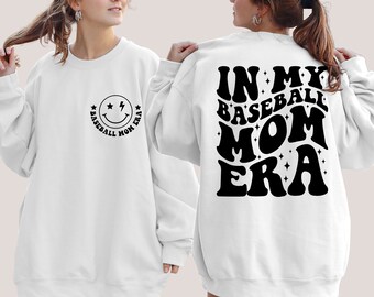 Sudadera "En mi época de mamá beisbolera", sudadera "En mi época de mamá beisbolera", sudadera "Mamá beisbolera", camiseta "Mamá beisbolera", regalo para entrenador de béisbol