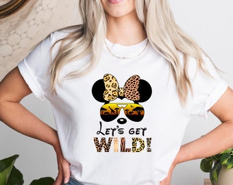 Lets Get Wild Shirt, Animal Kingdom Shirt, Family Safari Matching Shirt, Safari Mickey And Minnie, Disneyworld Safari Shirts,Gift For Family