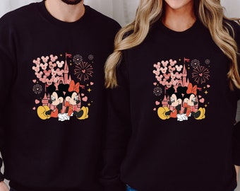 Disneyland Valentine Sweatshirt, Mickey and Minnie Valentine sweater, Valentine's Day Gifts, Funny Valentine's Day Hoodie, Gift For Her