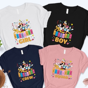 Disneyland Family Birthday Shirts, Disney Birthday Boy Shirt, Disney Birthday Girl Shirt,Disneyland Birthday Squad Shirt,Birthday Crew Shirt