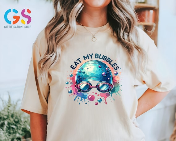 Eat My Bubbles T-Shirt, Funny Swim Shirt, Swimmer Quote Tee Shirt, Swim Life Shirt, Swimming Gift, Gift for Swim Team, Swimmer Tee Shirt