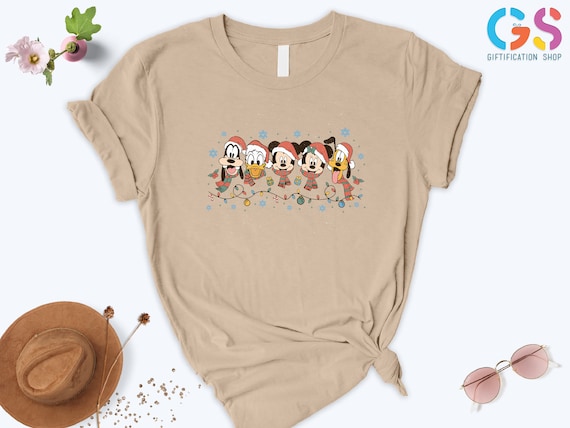 Disneyland Christmas Crew T-Shirt, Disneyworld Christmas Squad Shirt, Retro Disneyland Tee, Christmas Family Vacation Shirt,Family Matching