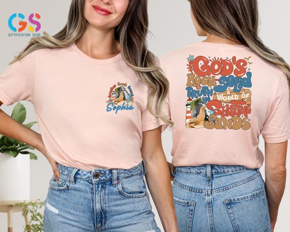 Custom Name Christian Tshirt, The Bigness Of God Shirt, Custom Bible Verse Shirt, Christian Gift, Religious Shirt for Prayer, God Rock Truth