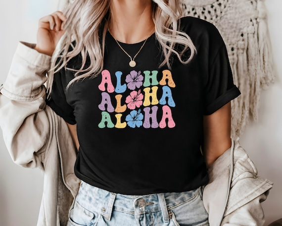Aloha Shirt, Hibiscus Shirt, Hawaiian Shirt, Hawaii Trip Shirt, Family Vacation Shirt, Girls Summer Shirt, Hawaii Vacation Shirt, Beach Tee