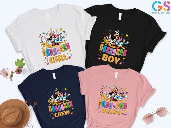 Disneyland Family Birthday Shirts, Disney Birthday Boy Shirt, Disney Birthday Girl Shirt,Disneyland Birthday Squad Shirt,Birthday Crew Shirt
