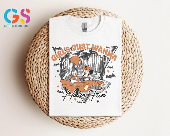 Girls Just Wanna Have Fun Tshirt, Girls Trip Shirt, Sister Gift From Big Sister, Minnie and Daisy Shirt, Besties Shirt, Disneyland Shirt