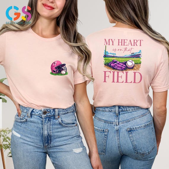 My Heart Is On That Field Baseball Shirt, Baseball Mom Shirt,Baseball Mama Tee,Baseball Game Day Shirt, Baseball T-Shirt,Baseball Coach Gift