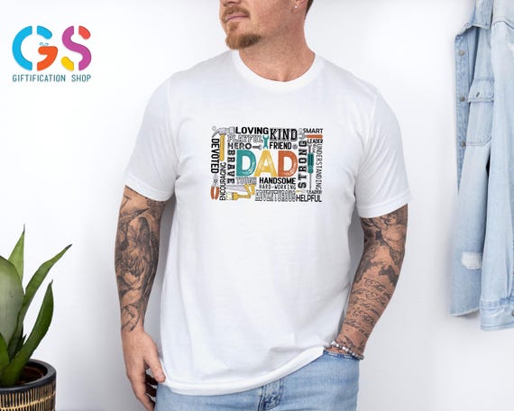 Dad Word Collage Shirt, Daddy Tools Shirt, Handy Dad Shirt, Father’s Day Shirt, Dad Birthday Shirt, Best Dad Ever, Fix It Dad Shirt, Dad Tee