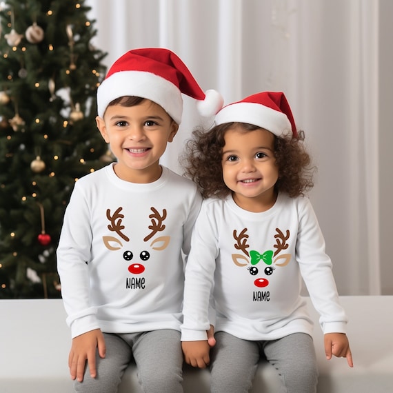 Custom Reindeer Sweatshirt,Custom Christmas Sweater,Custom Christmas Gifts,Christmas Gifts For Kids,Reindeer Sweatshirt,Christmas Kids Gifts