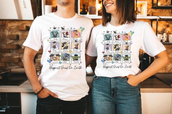 Happiest Grad On Earth Shirt, Disneyland Graduation Shirt,Disneyworld Graduate Shirt,Class Of 2025 T Shirt,End Of The Year Shirt,Senior 2025