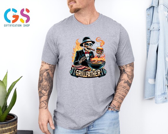 Funny Dad Shirt, Grill Father Shirt, Dad Joke Shirt, Skeleton Dad Shirt, Father's Day Gift, Step Dad Shirt,  Barbeque Lover Tees, Dad Gift