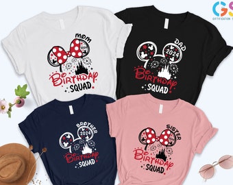 Nine  Birthday Shirt, Custom Birthday Squad Shirt,Family Birthday Shirt,Custom Disneyland Shirts,Personalized Disneyworld Family Shirts