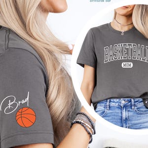 Custom Basketball Mom Shirt, Personalized Basketball Mom T Shirt, Customized Basketball Mom Gifts, Basketball Mama Tee, Basketball Mom Shirt