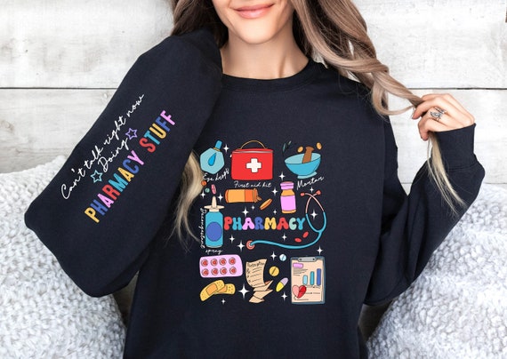 Cant Talk Right Now Doing Pharmacy Stuff Sweatshirt, Pharmacy Sweatshirt,Pharmax Pharmacy Stuff, Pharmax Pharmacy Doodles, Pharmacy Life Tee
