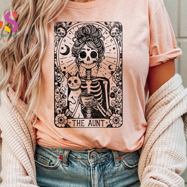 Tarot Card The Aunt Shirt, Auntie Gift From Nephew