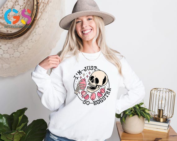 Funny Skeleton Ate Easter Eggs Sweatshirt, Sarcastic Easter Vibes Sweater, Happy Religious Day Hoodie