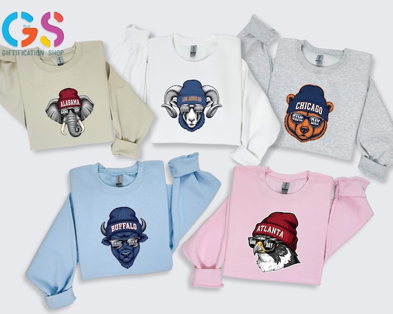 College Mascot Football Mom Sweatshirt, Sport Mama Hoodie, Game Day Vibe Sweater, Cheer Lover Gift