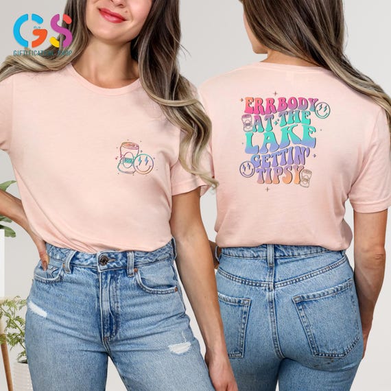 Funny Summer Shirt, Errbody At The Lake Gettin Tipsy Shirt, Summer Life Shirt, Lake Vibes Shirt, Summer Drinking Shirt, Beach Shirt
