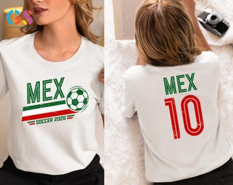 Camiseta de fútbol personalizada, sudadera del día del partido 2026, camiseta retro número 10 para aficionados, regalo para seguidores del fútbol mundial, camiseta de fútbol de México, Argentina y Estados Unidos