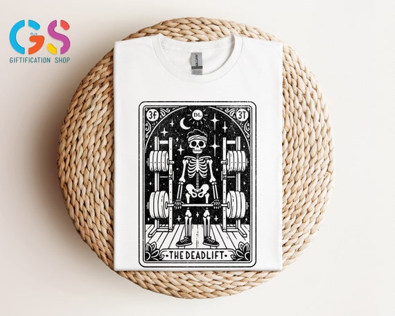 The Deadlift Tarot Card Shirt, Funny Gym Shirt, Tarot Card Shirt, Fitness TShirt, Workout Shirt, Funny Lifting Shirt, Gift For Him