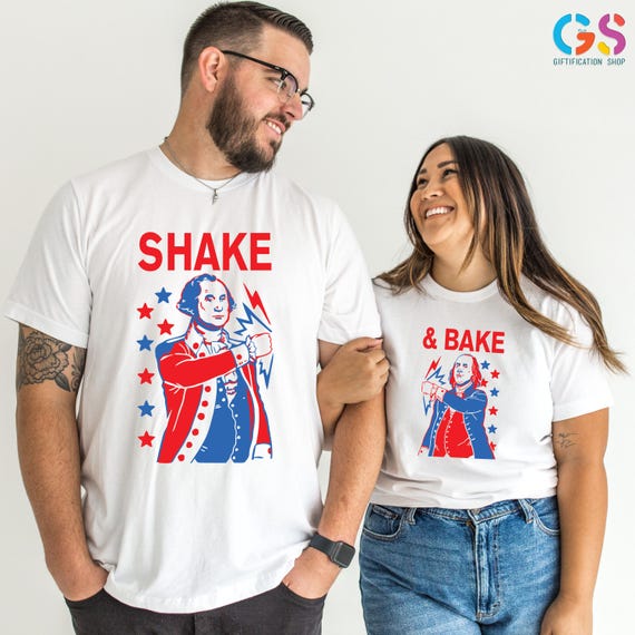 Shake and Bake Matching Shirt, George washington and Abraham Lincoln Shirt, Ricky Bobby Shirt, USA Veterans Shirt,USA Independence Day Shirt