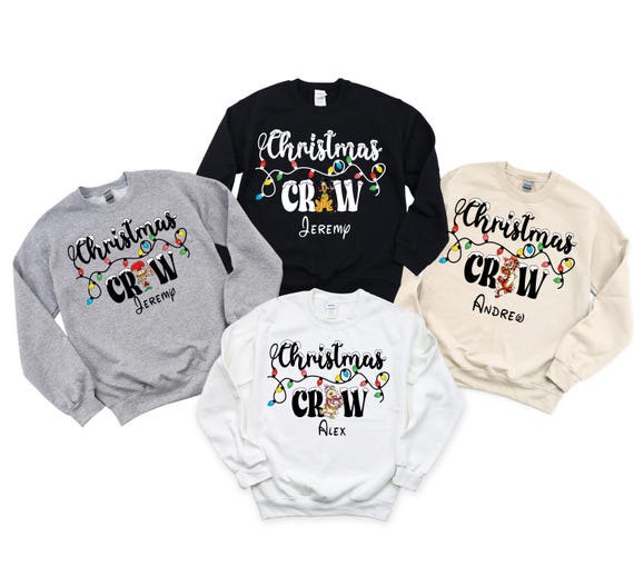 Custom Christmas Crew 2026 Sweatshirt, Mickey & Friends Xmas Family Vacation Shirt, Disneyland Tee