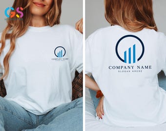 Custom Company Name Tshirt, Personalized Logo Sweatshirt, Your Business Logo or Brand Logo Shirt, Team Logo Tee