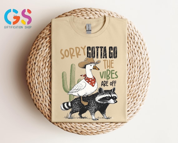 Western Silly Goose Tshirt, Funny Goose and Racoon Shirt, Texas Goose Shirt, Sarcastic Shirt for Girl, Howdy Goose Shirt, Country Shirt