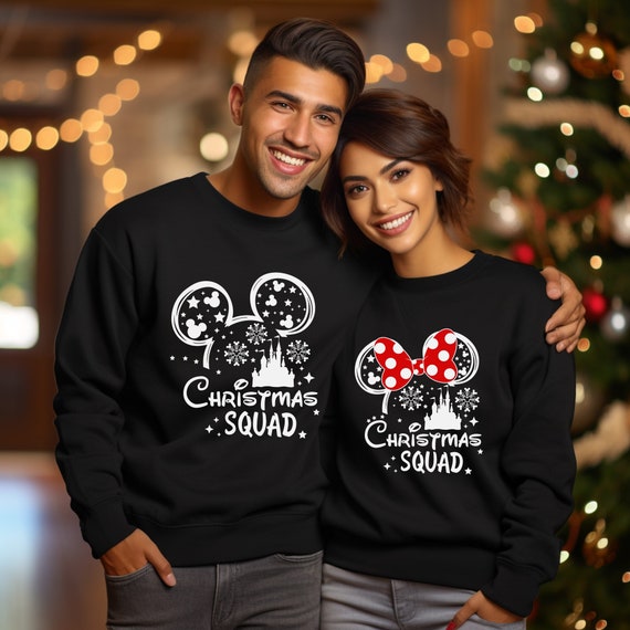 Christmas Squad Sweatshirt, Disneyland Christmas Sweatshirt, Disneyworld Christmas Sweater, Christmas at Disneyland,Christmas at Disneyworld
