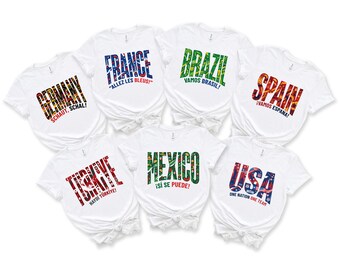 Camiseta de selecciones nacionales de fútbol, sudadera del Campeonato de Fútbol 2026, tipografía de banderas culturales, EE. UU., México, Inglaterra, Portugal, Francia, Alemania
