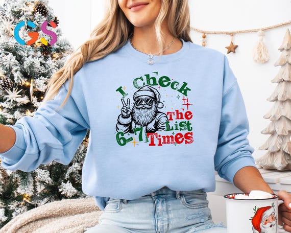 Christmas Six Seven 67 Sweatshirt, Funny Holiday Family Sweater, Santa Claus Meme Apparel, Merry Xmas Top