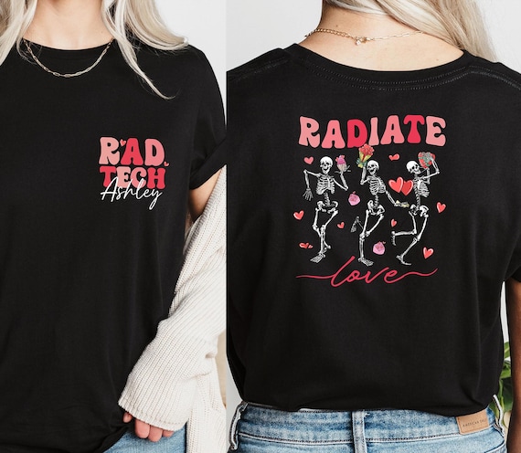 Custom Radiology Tech Valentine T-Shirt, Personalized Rad Tech Valentines Day Shirt, Customized Valentine Nurse Shirt,Nurse Valentine's Day