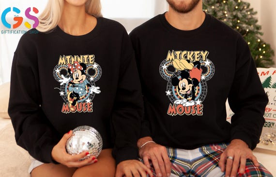Mickey And Friends Christmas Party Sweatshirt, Disney Matching Sweater, Holiday Disneyworld Trip, Merry Xmas Clothes