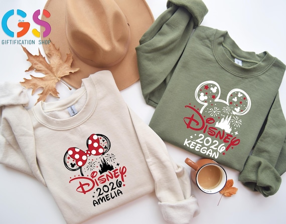 Custom Disneyworld Sweatshirt, Family Vacation Sweater, Matching Family Hoodie, Mickey Minnie Sweatshirts, Disney Trip Sweatshirt