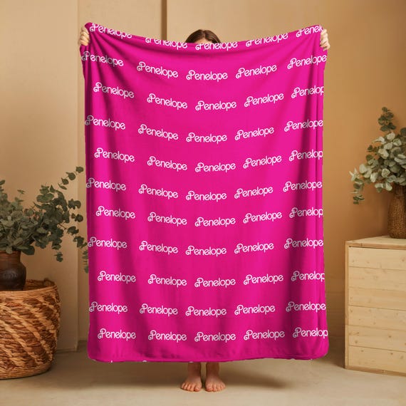 Personalized Name Blanket, First and Middle Name Announcement, Customized Blankets For Children's Birthdays/Holidays