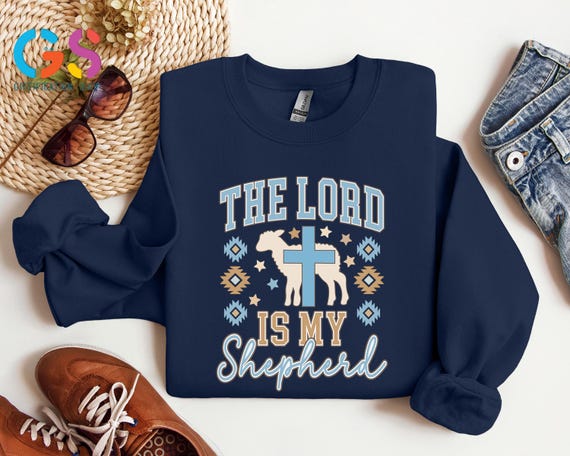 The Lord Is Sweatshirt, Sheep Lover Sweater, Faith Based Hoodie, Christian Clothing, Religious Apparel