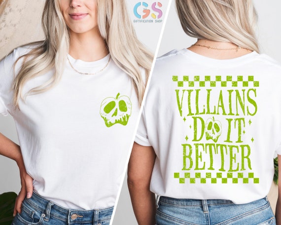 Villains Do It Better Shirt, Halloween Tee, Bad Witches Tee, Evil Shirt, Villains Sweater, Bad Witches Club, Poison Apple Shirt