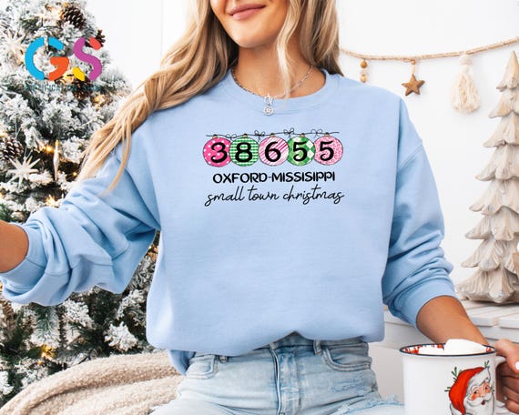 Personalized Cozy Town Christmas Sweatshirt, Custom Name Country Sweater, Holiday Vibe Crewneck, Merry Xmas Gift