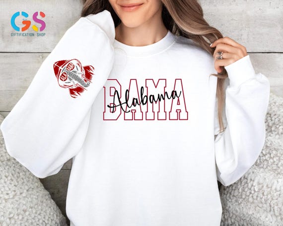 Alabama Football Sweatshirt, Bama Football Mama Sweater, Roll Tide Football Sweatshirt, Football Season Hoodie, Football Mascot Sweatshirt