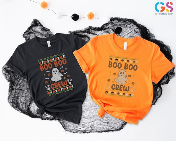 Boo Boo Crew Tshirt, Halloween Nurse Shirt, Ghost Nurse Shirt, Halloween Shirt for Nurse, Halloween Nurse Gift, Nurse Spooky Season Shirt