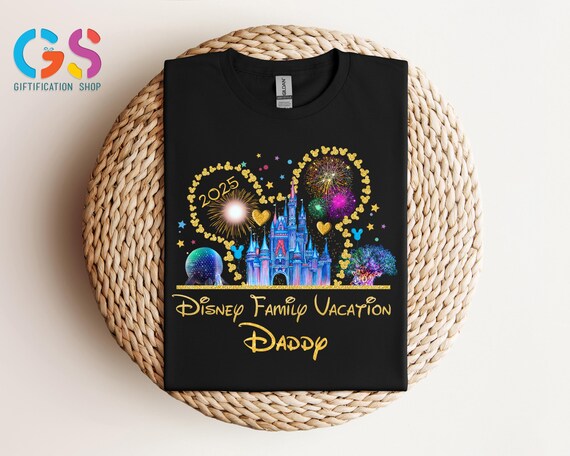 Custom Disney Family Vacation Shirt, Custom Name Matching Tee, Personalized Disney Trip Shirt, Family Disney Shirt for Vacation 2025