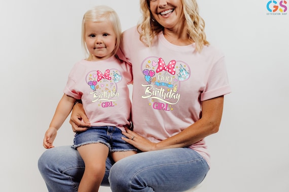 Minnie Birthday Girl Shirt, Disneyland Birthday Girl Shirt, Disneyworld birthday Shirt Family, Minnie Party Favors, Birthday Girl Gifts