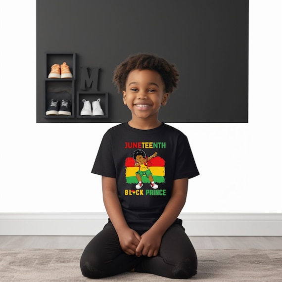 Black Prince Shirt, Juneteenth Shirt Kids, Black King Shirt, Black History Shirts For Kids, Emancipation Black Children, Gift For Kids