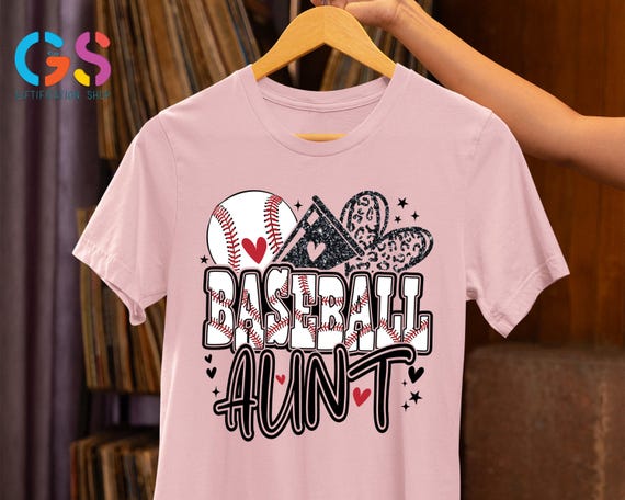 Baseball Aunt Shirt, Game Day Aunt T-Shirt, Baseball Shirt, Baseball Season Tee, Baseball Leopard Tee,Athlete Auntie Tee, Baseball Lover Tee