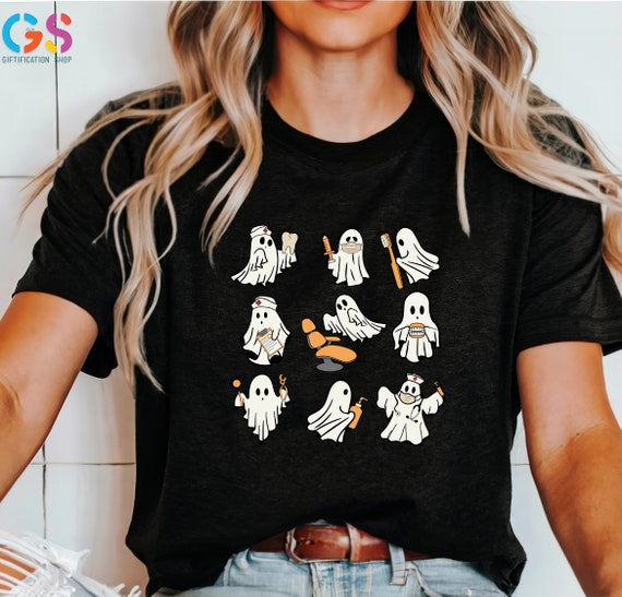 Halloween Dentist Shirt, Trick Or Teeth Shirt, Dental Halloween T Shirt, Halloween Dental Assistant Tee, Spooky Dentist Shirt, Dental Squad