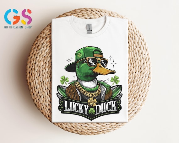 Lucky Duck Shirt, Duck St Patricks Day Shirt, Kids Patrick Day Shirt, One Lucky Duck, Lucky Irish Shirt, Duck Hunting Shirt, Lucky Charm Tee